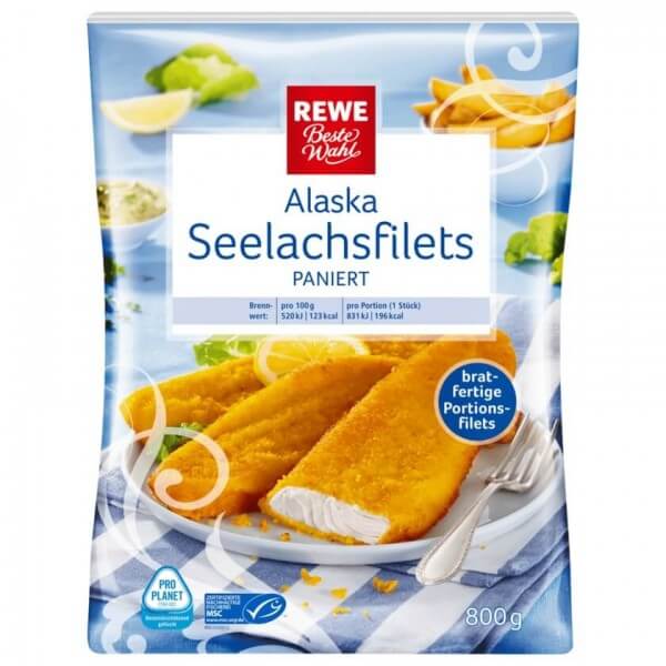 Rewe BW Alaska Seelachsfilet Paniert 800g