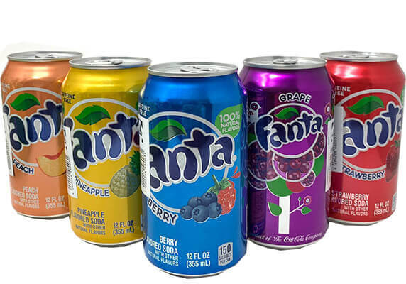 Fanta Kombi Paket 5 x 0,355l (inkl. 1,25€ Pfand)