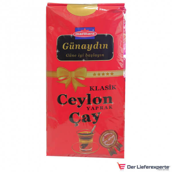 Marmara Günaydin Rot Ceylon Klasik Schwarzer Tee - Marmara Yaprak cay 800 g