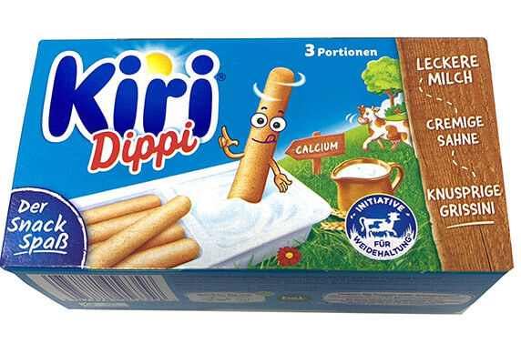 Kiri Dippi mit Cremiger Kiri und knusp. Crissini 3 x 35g