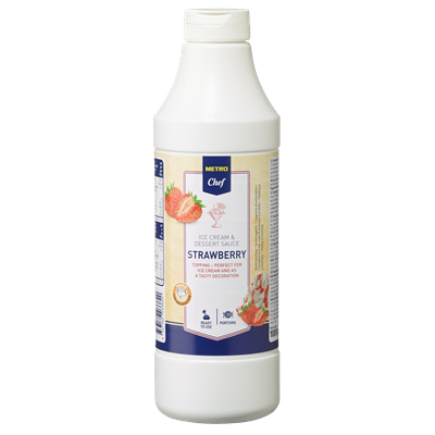 MC Dessertsauce Erdbeer - 1 l Flasche