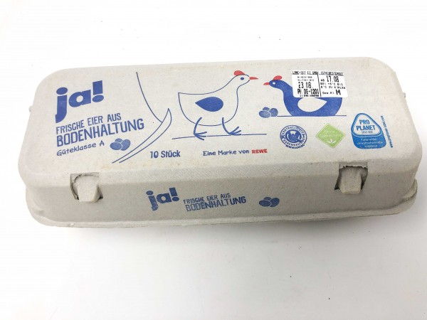 JA! Frische Eier Bodenhaltung 10´er