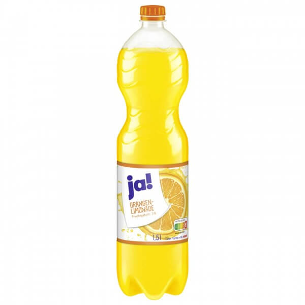 Ja! Orangenlimo 1,5 L (inkl. 0.25€ Pfand)