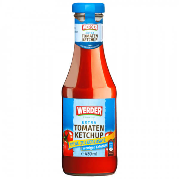Werder Feinkost Tomatenketchup ohne Zuckerzusatz 450ml