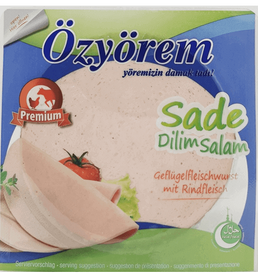 Özyörem Geflügelfleischerz. Sade Dilimli Salam 200g