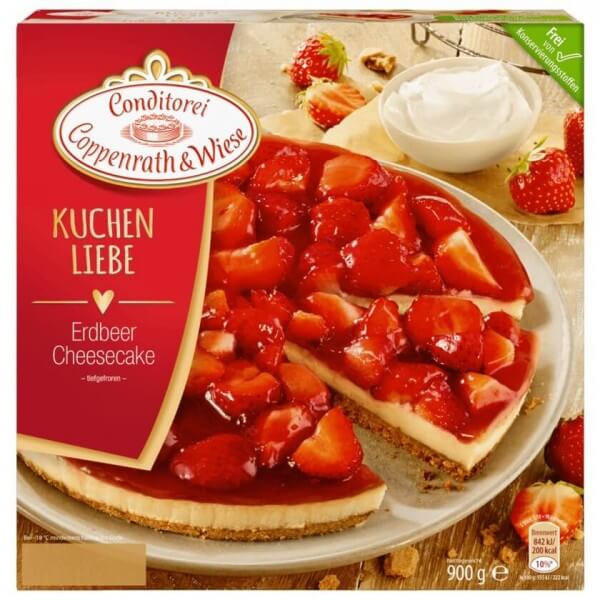C&W Erdbeer Cheescake Kuchenliebe 900g