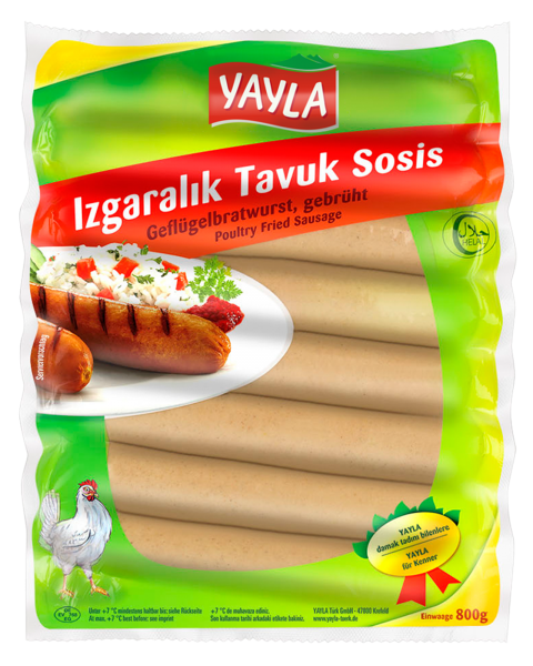 Yayla Geflügelbratwurst Izgaralik Tavuk Sosis 800g