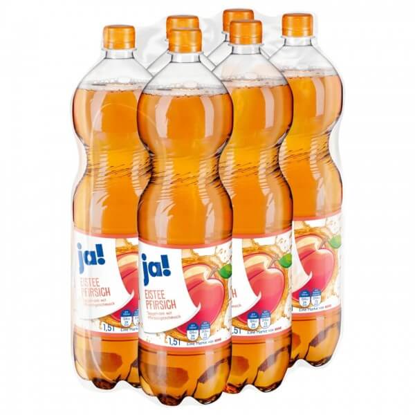 Ja! Eistee Pfirsich 6 x 1,5 L (inkl. 0.25€ Pfand)