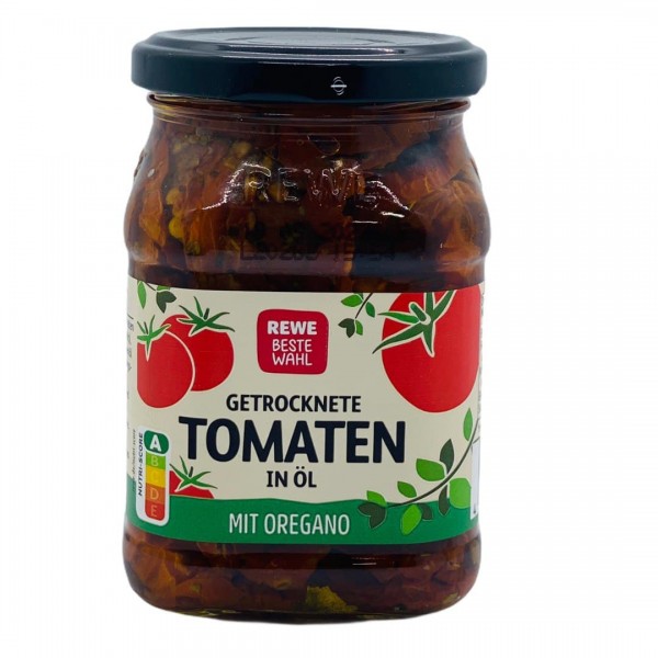 Rewe BW Antipasti Getroknete Tomaten in Öl mit Oregano 280g