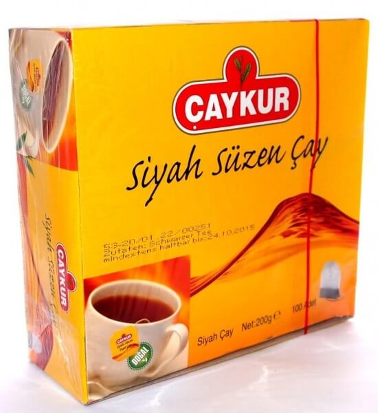 Caykur Schwarzer Beuteltee 100 Btl