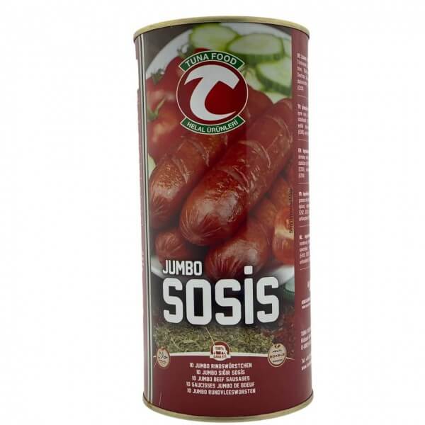 Tuna Jumbo Rinderwürstchen Dose - Sigir Sosis Jumbo Kutu 900g