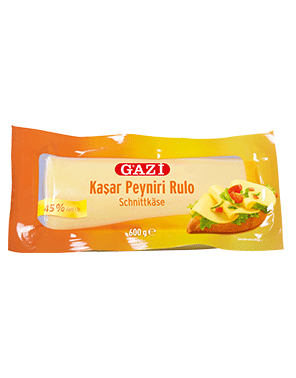 Gazi Kashkaval Rulo Schnittkäse - Kasar Peyniri Rulo 600g