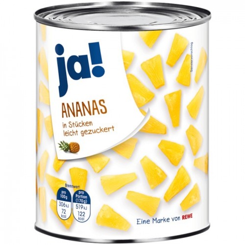 Ja! Ananas in Stücken 580ml