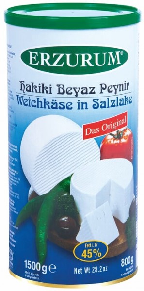 Erzurum Weichkäse in Salzlake 45% Fett 800g