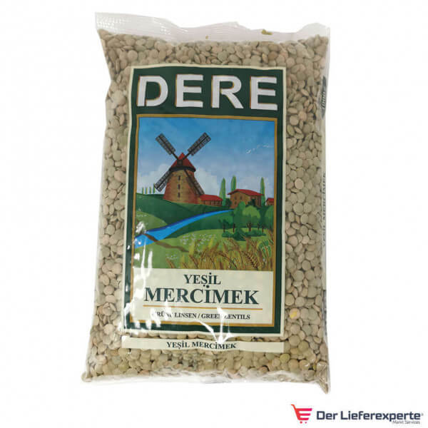 Dere Grüne Linsen 2,5Kg - Yesil Mercimek