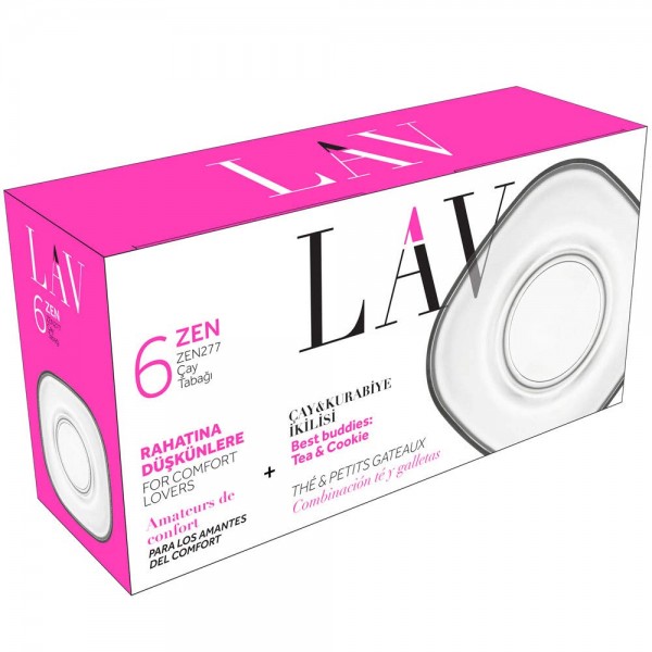 Lav Zen Teeglasunterteller ZEN277 6 Stk