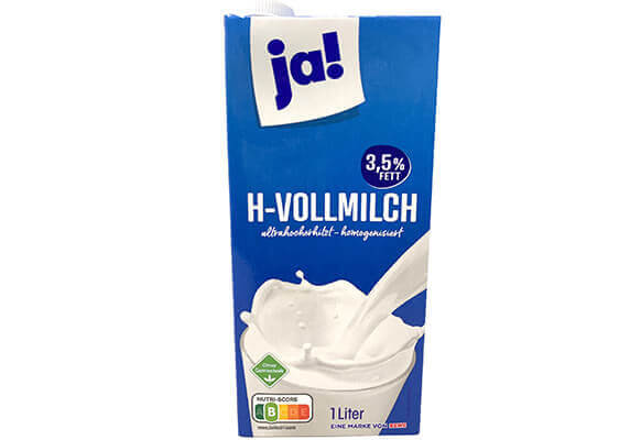 Ja! H-Vollmilch 3,5% Fett 1L