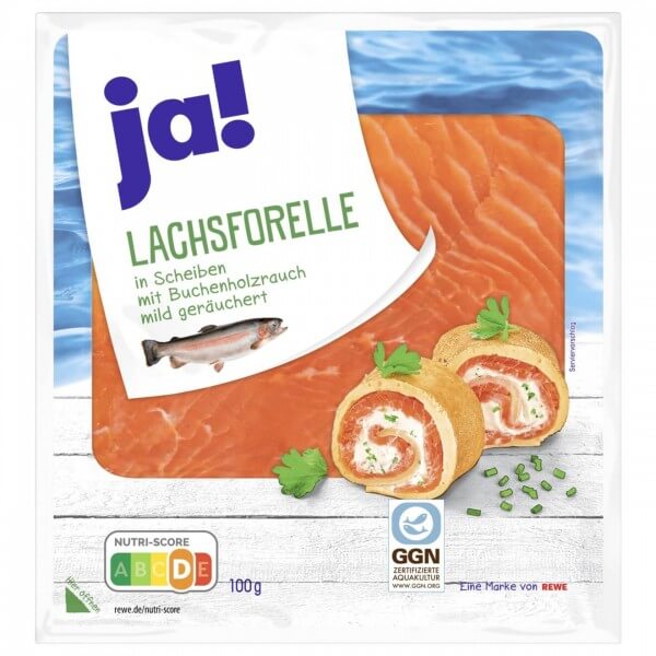 Ja! Lachsforelle in Scheiben 100g