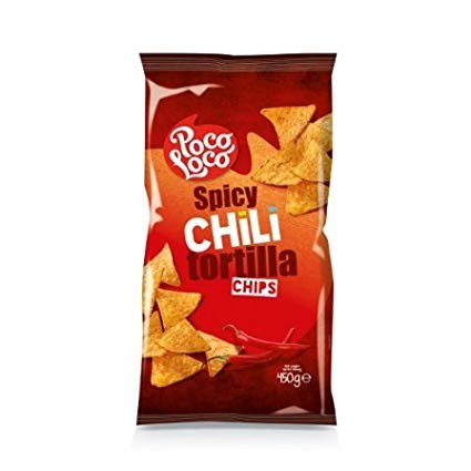Poco Loco Spicy Chili Tortilla Chips 450g