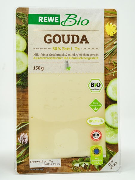 Rewe BIO Gouda 50% Fett i.Tr. 150g