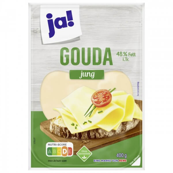 Ja! Gouda Jung 48% Fett i.Tr 400g