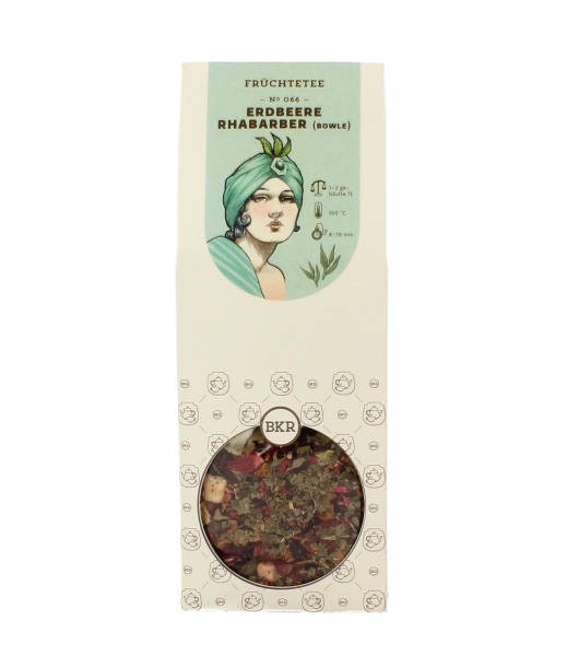 BKR - Tee - Schmuckkarton Erdbeer Rhabarber (Bowle) (Nr.66) 50g