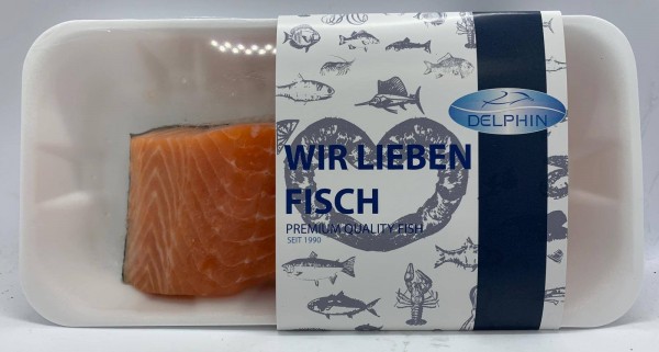 Lachsfilet portioniert - KG - Pro Schale 300 - 400 Gamm
