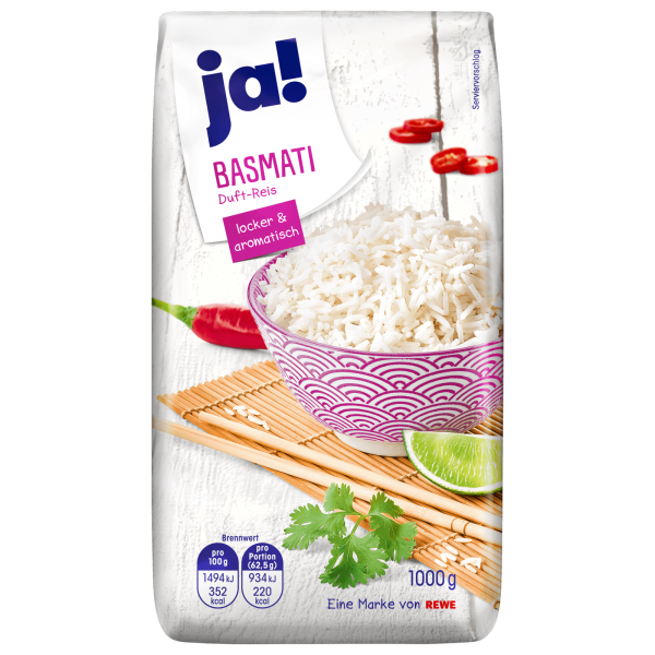 Ja! Basmati Duft-Reis 1 Kg