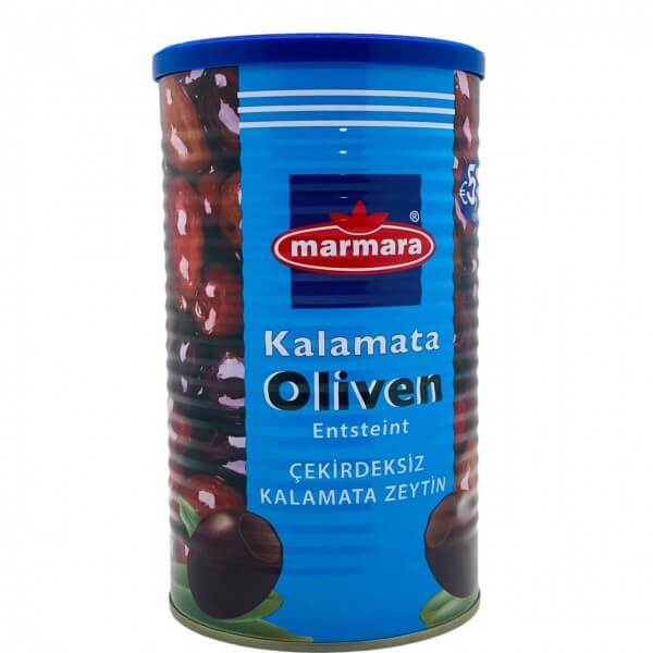 Marmara Kalamata Oliven Entsteint Oliven - Cekirdeksiz Kalamata Zeytin 670 gr
