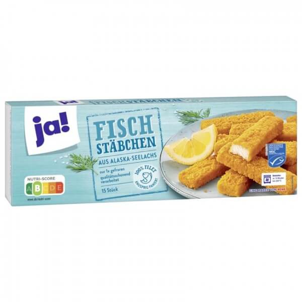 Ja! Fischstäbchen 15 Stück - 450g