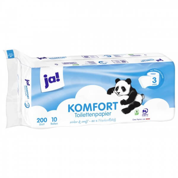 Ja! Toilettenpapier 3 lagig 10x200BL