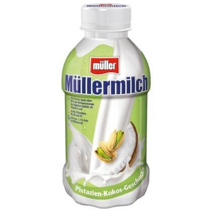 Müllermilch Pistazien - Kokos Geschmack 400ml