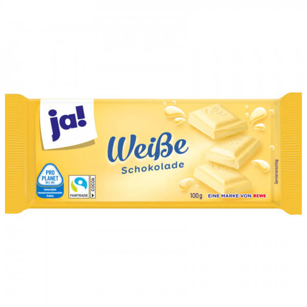Ja! Weiße Schokolade 100g
