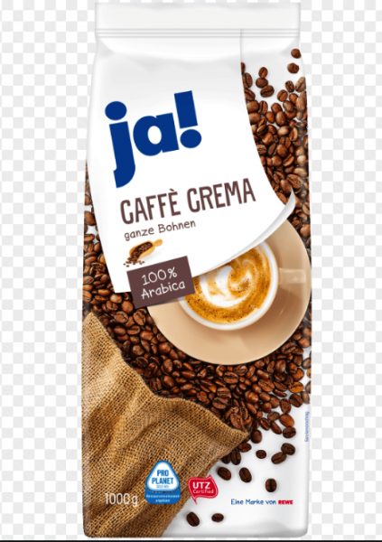 Ja! Caffee Crema ganze Bohnen 1Kg