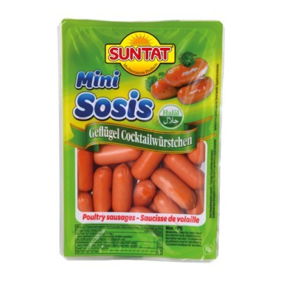 Suntat Truthahn Cocktailwürstchen - Mini Sosis 400g