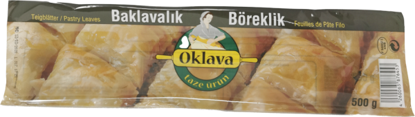 Oklava Teigblätter Baklavalik Yufka 500g
