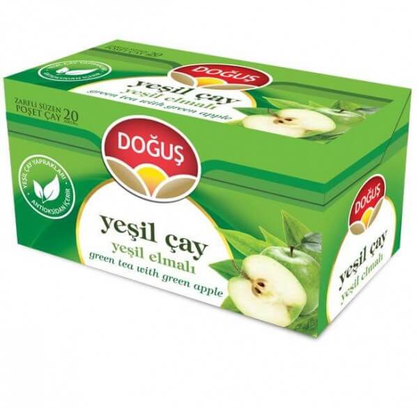 Dogus Grünertee mit Grünen Apfe - Yesil Cayli Elma Cayi 35 g