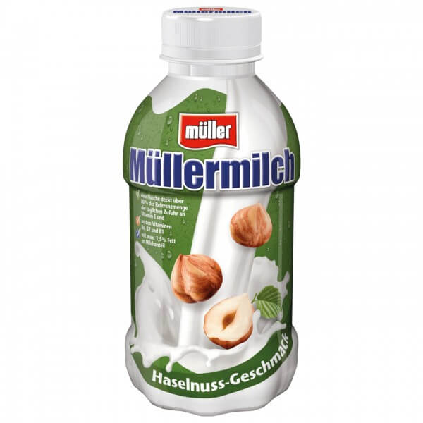 Müllermilch Haselnuss Geschmack 400ml