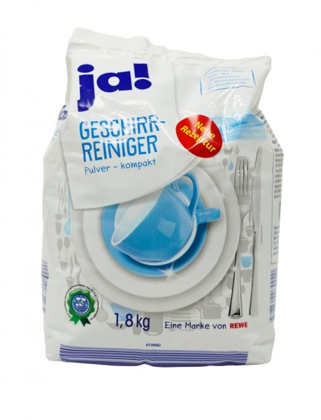 JA ! Geschirrreiniger Pulver 1,8 Kg