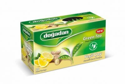 Dogadan Grüner Tee mit Ingwer und Zitrone - Zencefilli ve Limonlu Yesil Cay 20 btl