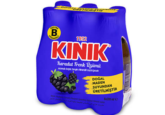 Kinik Karadut Frenk Üzümlü Gazoz 6 x 200ml