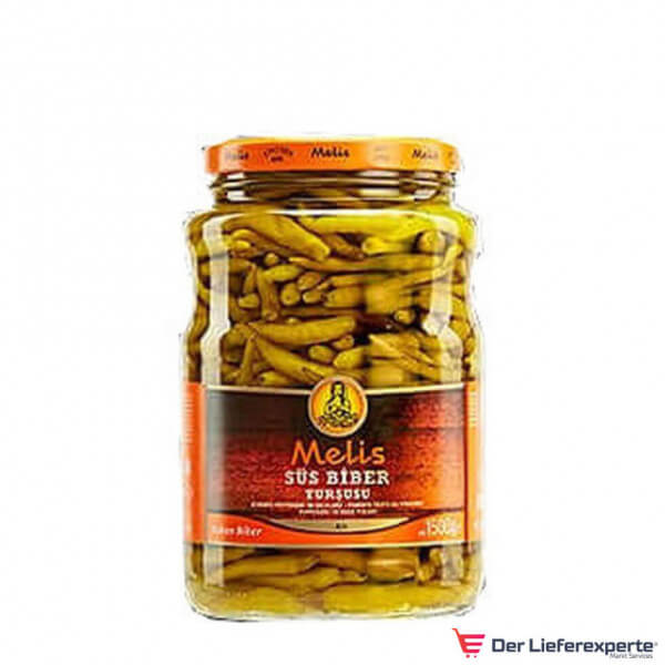 Melis scharfe Pepperoni in Salzlake - Süs Biber Tursusu 640g/720