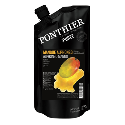 Ponthier Fruchtpüree Mango gezuckert, aus Frankreich 1 kg Beutel