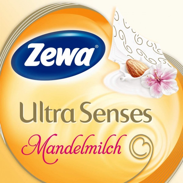 Zewa Ultra Senses Toilettenpapier Mandelmilch 8 Stück
