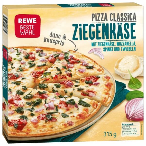 Rewe BW Pizza Classica Ziegenkäse 315g