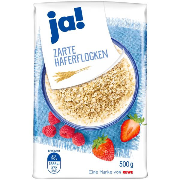 Ja! Zarte Haferflocken 500g