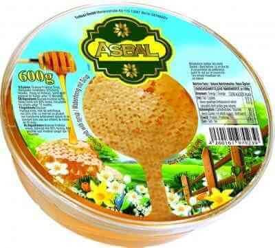 Asbal Wabenhonig mit Sirup 600g