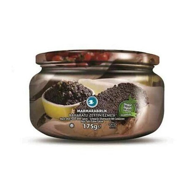 MB Schwarze Olivenpaste mit Gewürzen - Baharatli Zeytin Ezmesi 175g