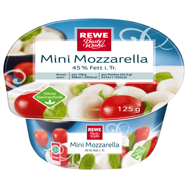 Rewe BW Mini Mozzarella 125g