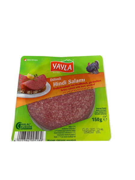 Yayla Truthansalami mit Rindfleisch - Dilimli Hindi Salam 150g